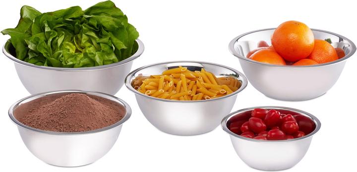 Actual product image Relaxdays Rührschüssel Set (0.70 l, 5 x)