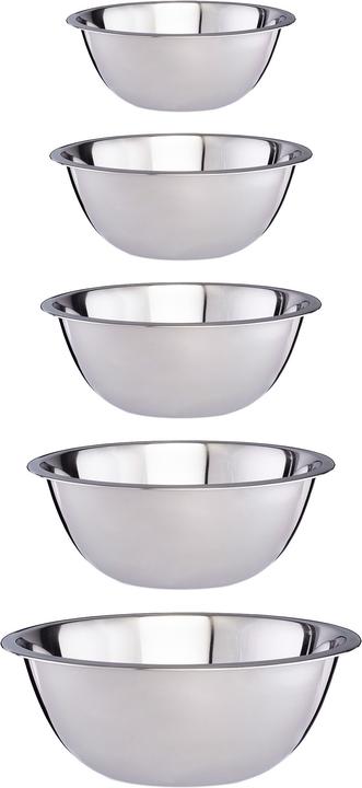 Relaxdays Rührschüssel Set (0.70 l, 5 x)
