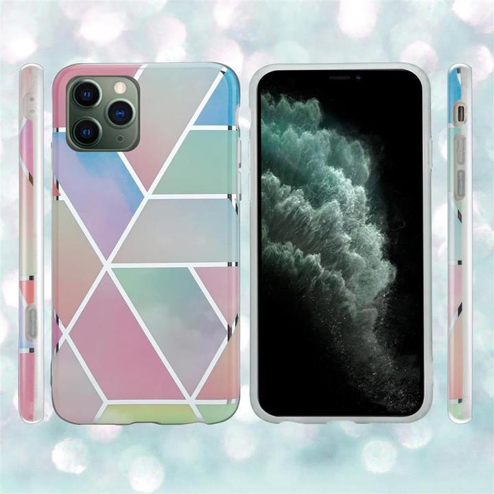 Actual product image Cadorabo IMD TPU Colorful Marble Cover (Apple iPhone 12 mini)