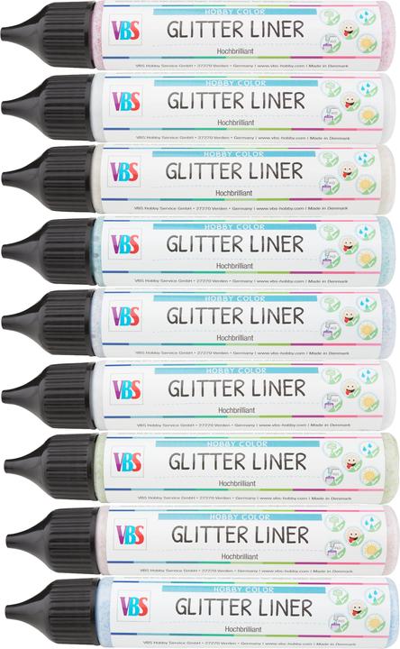 Produktbild VBS Glitter Liner (Silber-Glitter, 28 ml)
