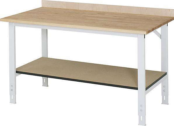 Actual product image RAU Workbench Work table Tom Basic table 2000 x 1000 x 760 to 1080 mm (100 cm, 200 cm)