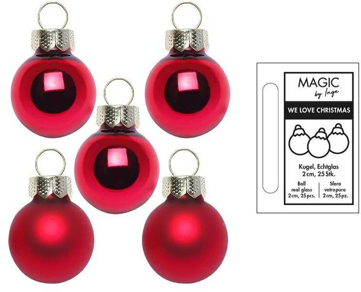 Actual product image Inge’s Glas Christmas Decor Oxblood (25 -part)