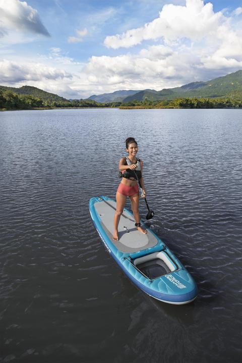 Actual product image Bestway Hydro Force Aqua Drifter View Inflatable Stand-Up Paddleboard Set with Built-in Window 3.35 m