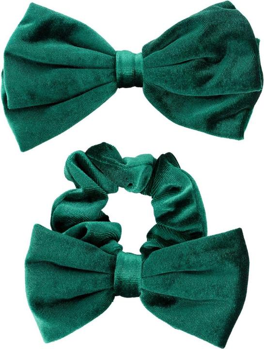 Immagine prodotto Trisa Capelli - Fermaglio in velluto con fiocco verde