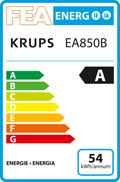Energielabel Krups EA 850 B One-Touch Cappuccino