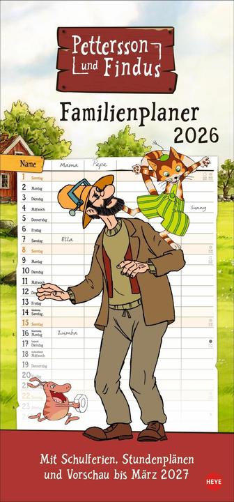 Produktbild Pettersson und Findus Familienplaner 2026 (Deutsch)