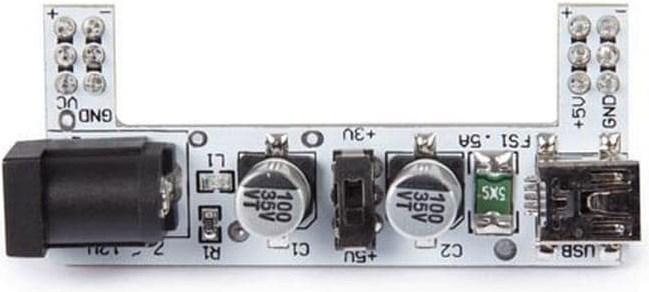Immagine prodotto Whadda Alimentazione del modulo 2 canali per schede a innesto 3,3 V / 5 V