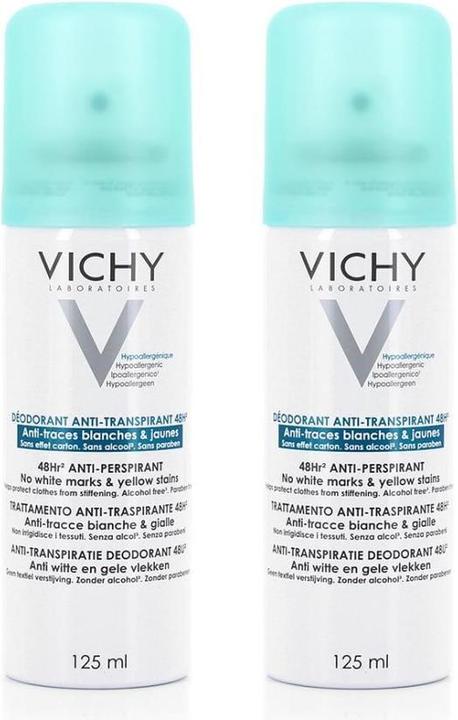Vichy Lotto di 2 deodoranti - 2 x 125 ml (Getto vaporizzato, 250 ml)