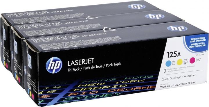 Actual product image HP 125a (M, Y, C)