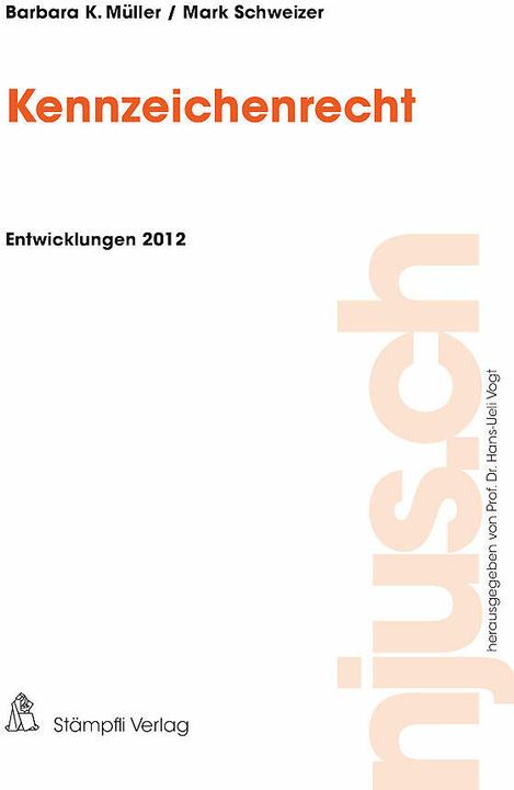 Immagine prodotto Kennzeichenrecht (Tedesco, Mark Swiss, Barbara K Müller, 2013)