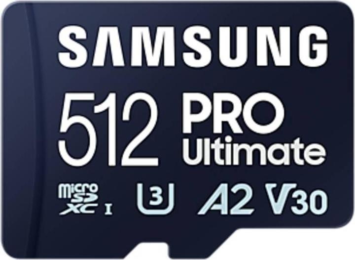 Actual product image Samsung PRO Ultimate with card reader (512 GB, microSDXC, U3, UHS-I)