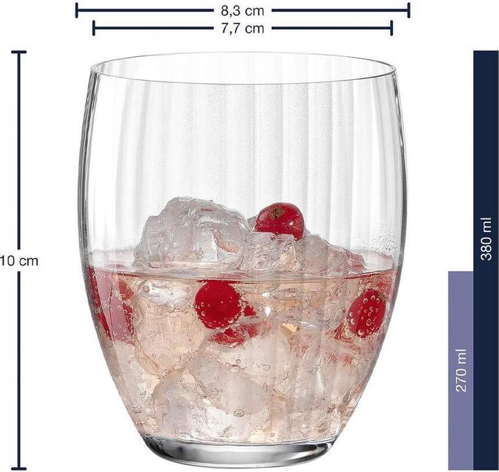 Actual product image Leonardo Whisky glass Poesia 380 ml, 6 pieces, Transparent (3.80 dl, 6 x, Whisky glass)