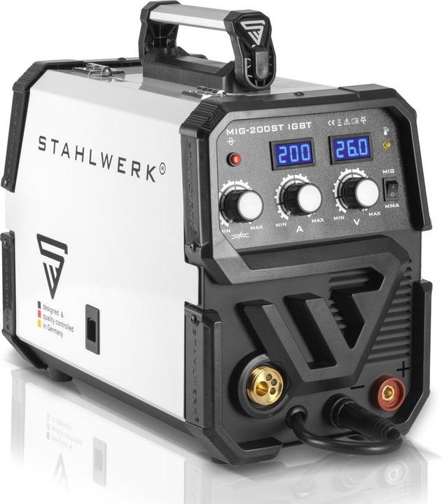 Image du produit Stahlwerk Machine à souder MIG MAG 200 ST IGBT gaz de protection avec 200 ampères MMA E-Hand
