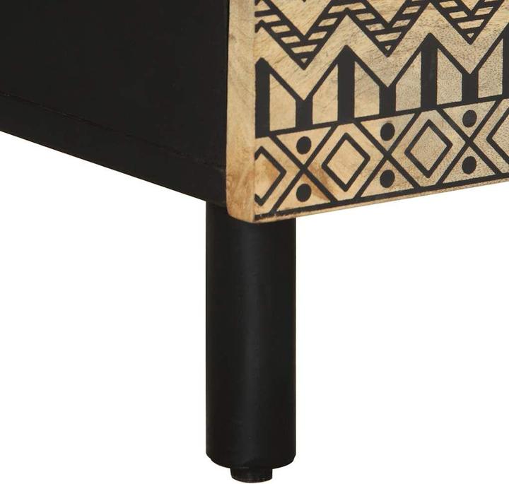 Immagine prodotto VidaXL Comodino Comodino Cassettiera Comodino Consolle 2 pezzi. Legno di mango grezzo (40 x 33,5 x 46 cm)