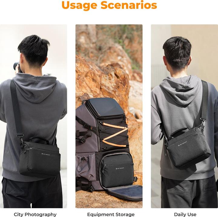 Immagine prodotto K&F Concept Urban Wander 05 (Borsa a tracolla per fotocamera, 5 l)