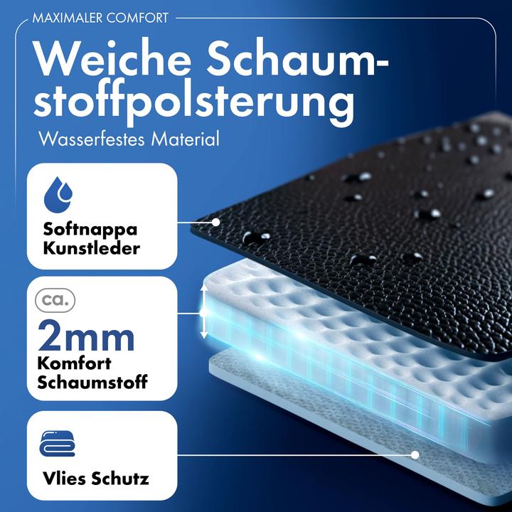 Produktbild Walser Sitzbezüge für VW T6 3er Bank Pritsche hinten aus Kunstleder BJ 07/2015 - heute
