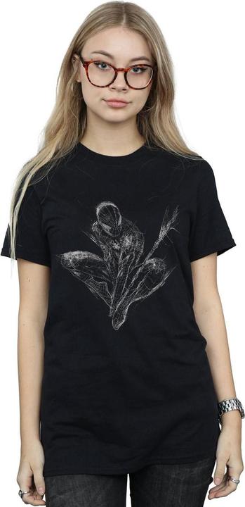 Image du produit - T-shirt SPIDER-MAN WEB CROUCH - Femme (L)