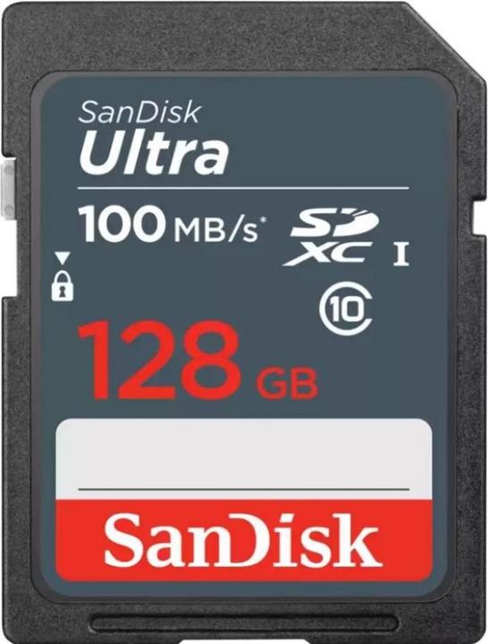 Immagine prodotto SanDisk memory card 128GB SDXC Ultra 100 MB/s (128 GB, SDXC, U3, UHS-I)