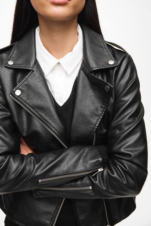 Actual product image Vila Biker Look Faux Leather Jacket (XXL)
