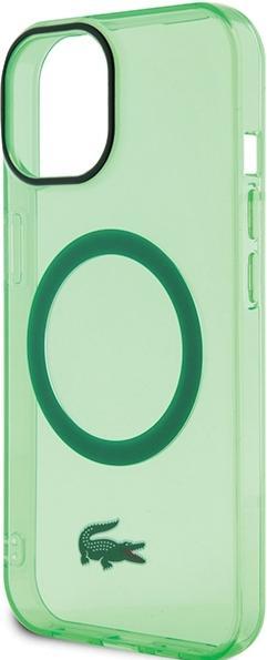 Produktbild Lacoste LCHMP15SULON iPhone 15 6.1" zielony/green hardcase Transparent MagSafe (Apple iPhone 13, Apple iPhone 15)