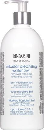 Produktbild BingoSpa Mizellenflüssigkeit 3-in-1 Make-up-Entferner, Reinigungsmittel und Hautpflege (Make-Up Entferner)