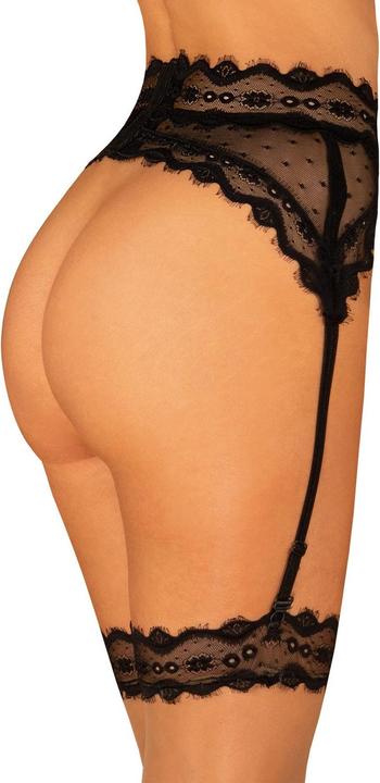 Produktbild Obsessive Suspenderbelt Marrbel - black (L, XL)