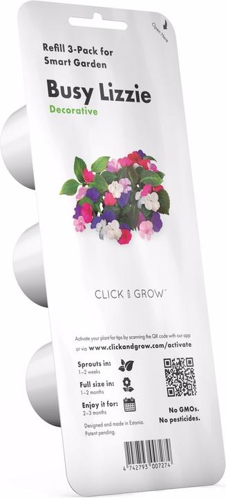 Actual product image Click and Grow Busy Lizzy (Flower seeds)
