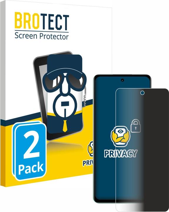 Produktbild BROTECT Sichtschutzfolie Anti-Spy Privacy Folie Blaulicht-Schutz (2 Stück, Realme C67 4G)