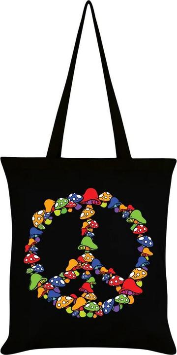 Produktbild Grindstore Funghi Peace Symbol Tragetasche
