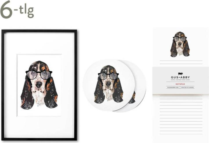 Actual product image Laboni Accessory set Basset Da Vinci, 6 pcs. (20 x 25 cm)