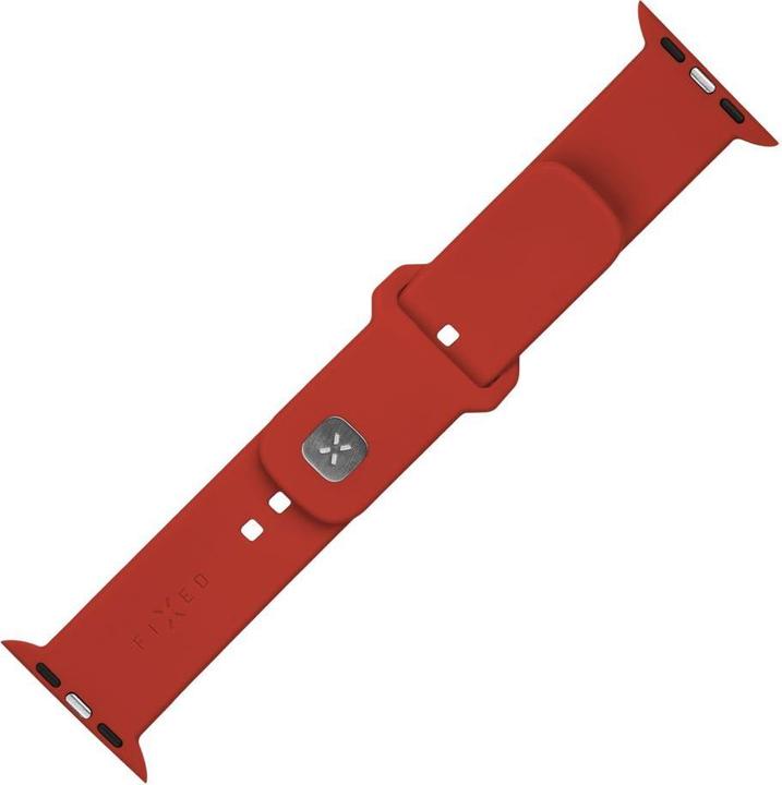 Actual product image Fixed Silicone Sporty Strap Set for Apple Watch Ultra 49mm, red (Silicone)