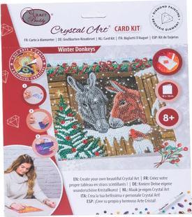 Immagine prodotto Craft Buddy Asini d'inverno, carta 18x18cm Crystal Art