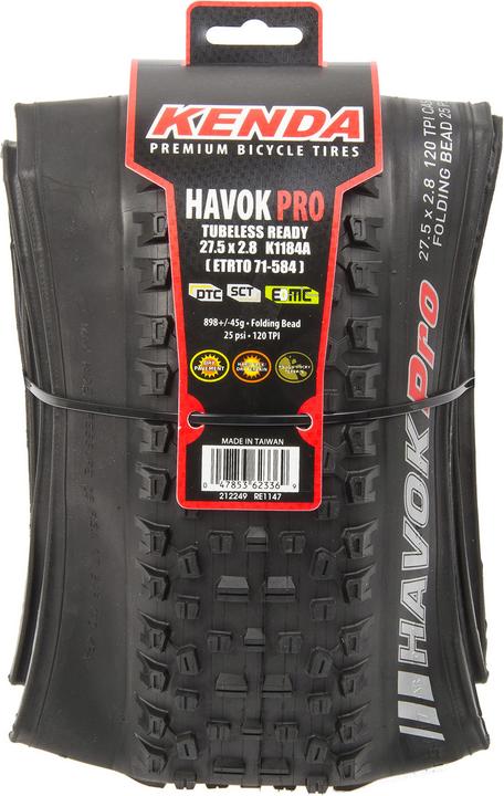 Actual product image Kenda Havok Pro 27.5x2.8" (27.5 x 2.80, 71-584)