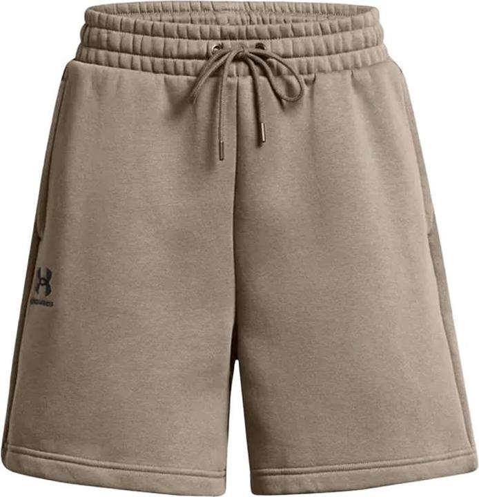 Actual product image Under Armour Womens/Ladies Fleece Logo Boyfriend Shorts (36 D)