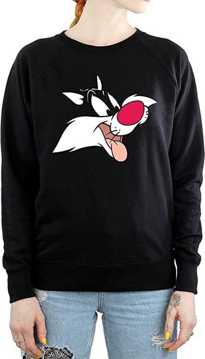 Looney Tunes Womens/Ladies Sylvester Face Cotton Sweatshirt