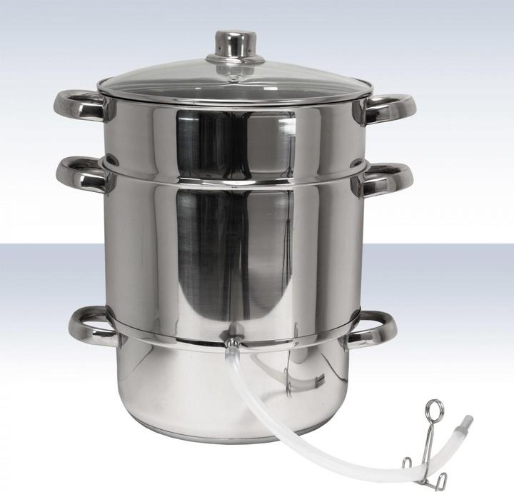 Immagine prodotto Dema Edelstahl Dampfentsafter Dampf Entsafter Fruchtentsafter Obstpresse Saftpresse