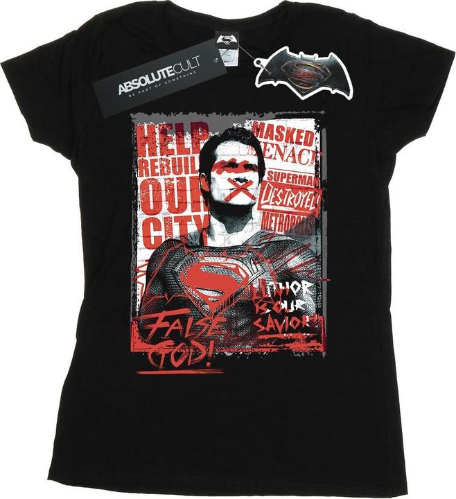 Immagine prodotto T-shirt in cotone Femmes/Dames Batman v Superman False God (M)