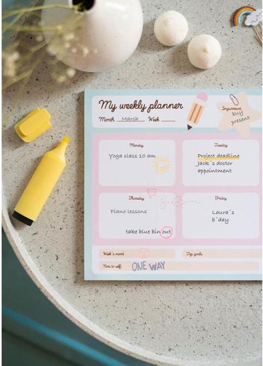 Actual product image Pusheen Foodie Collection Weekly Planner 54 pages A4 (A4)