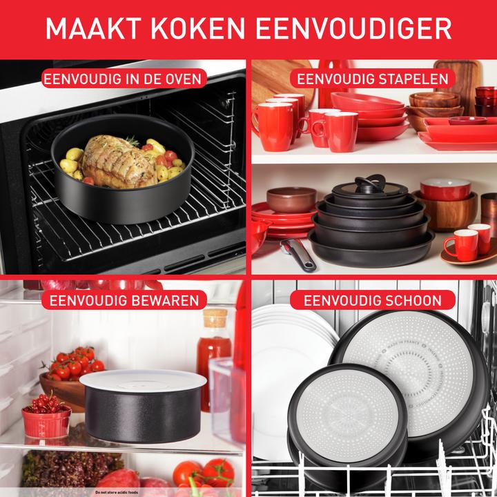 Produktbild Tefal Ingenio Unlimited - Hapjespan - 24 cm - Excl. handgreep (24 cm, Bratpfanne, Aluminium)