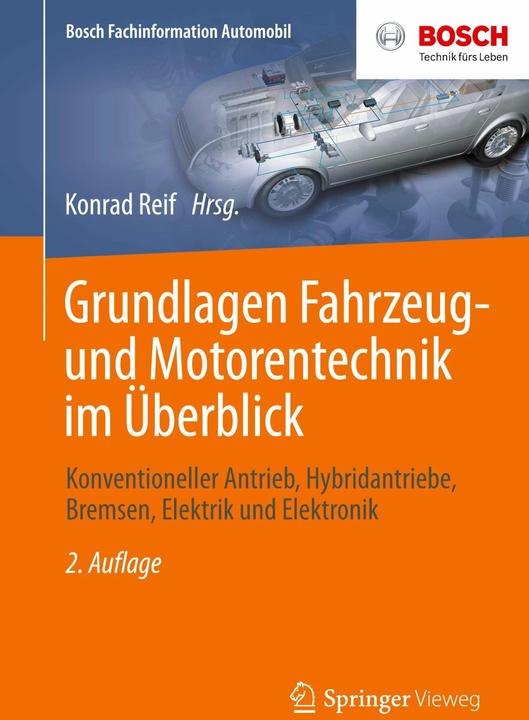 Actual product image Grundlagen Fahrzeug- und Motorentechnik im Überblick (German, Konrad Reif, 2016)