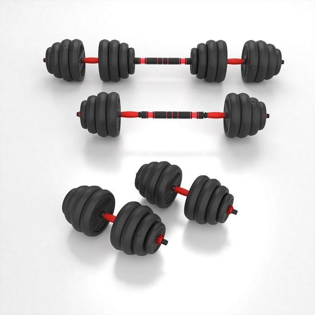 Produktbild HMS 6IN1 GEWICHTSSATZ SGN1340 (LANGHANTEL KURZHANTEL UND KETTLEBELL) 40KG (1 x 4 kg)