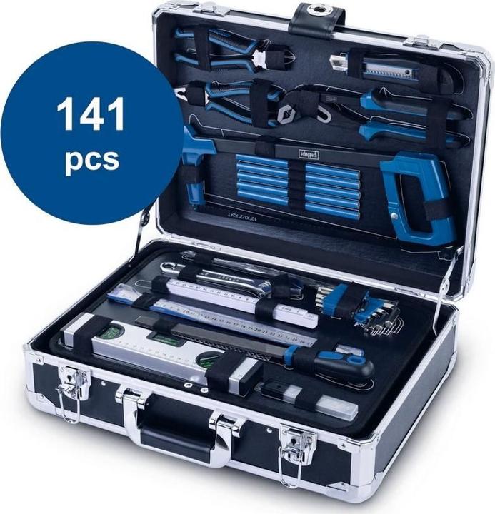 Scheppach 5909330900 TB200 Mallette à outils remplie 141 pièces (141 pièces)