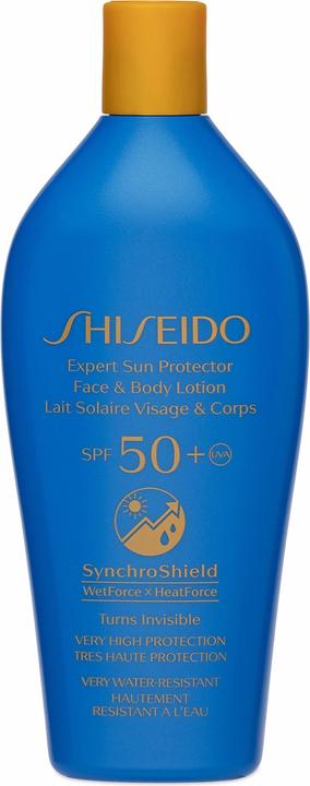 Image du produit Shiseido Lotion solaire protectrice experte pour le visage et le corps SPF50 (Crème solaire visage, Crème solaire, SPF 50, 300 ml, 377 g)