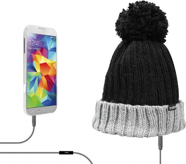 Produktbild SBS Wintermütze mit eingebauten Stereo-Kopfhörern und Mikrofon