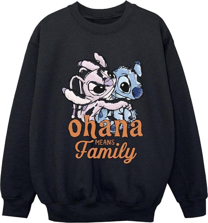 Disney Lilo And Stitch Ohana Angel Hug Sweatshirt Jungen