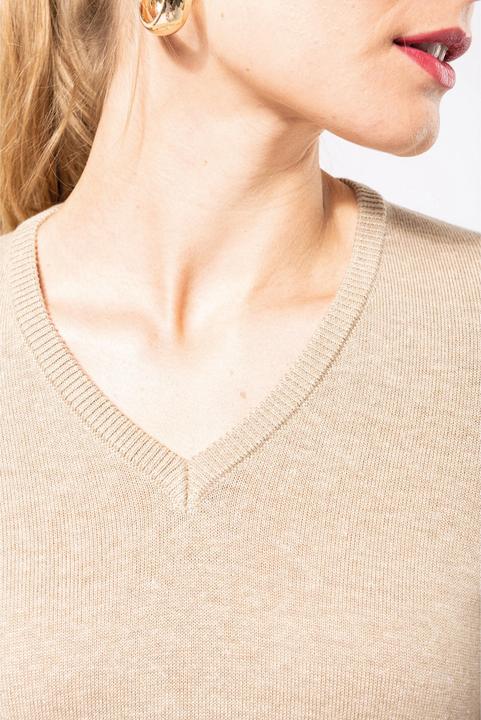 Produktbild Kariban Pullover mit V-Ausschnitt Damen (M)