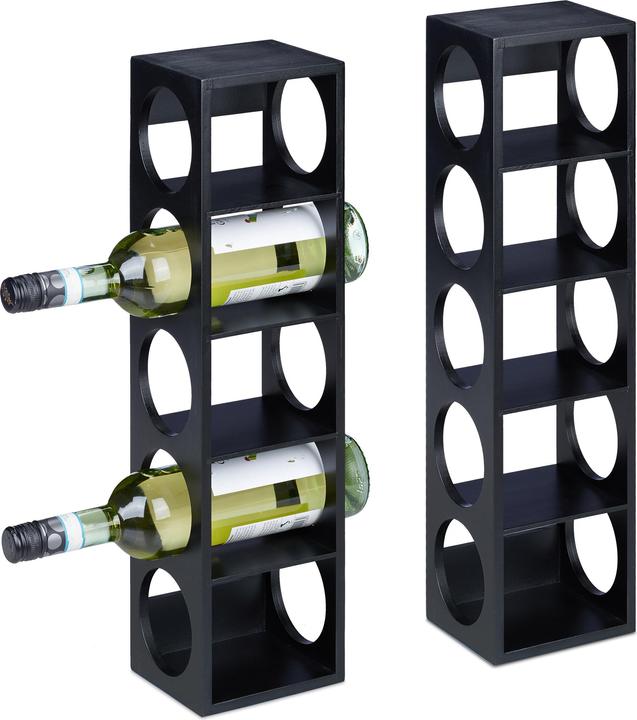 Actual product image Relaxdays 2x wine rack (14 x 12 x 53 cm)