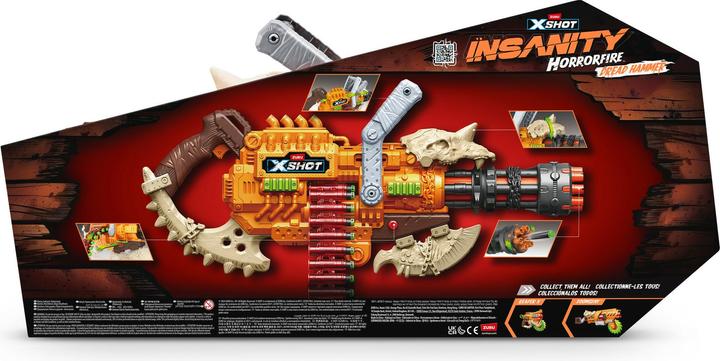 Actual product image Zuru Insanity HorrorFire Dread Hammer (48 Darts)
