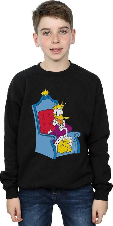 Actual product image Disney Boys Donald Duck King Donald Sweatshirt (152, 158)