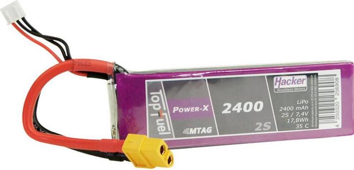 Immagine prodotto Hacker Pacchetto LiPo TF Power-X 2400-2S MTAG (7.40 V, 2400 mAh)